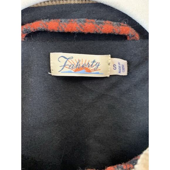 Faherty Women’s Jacket Wool Blend Corduroy Plaid Size Small - Picture 2 of 14